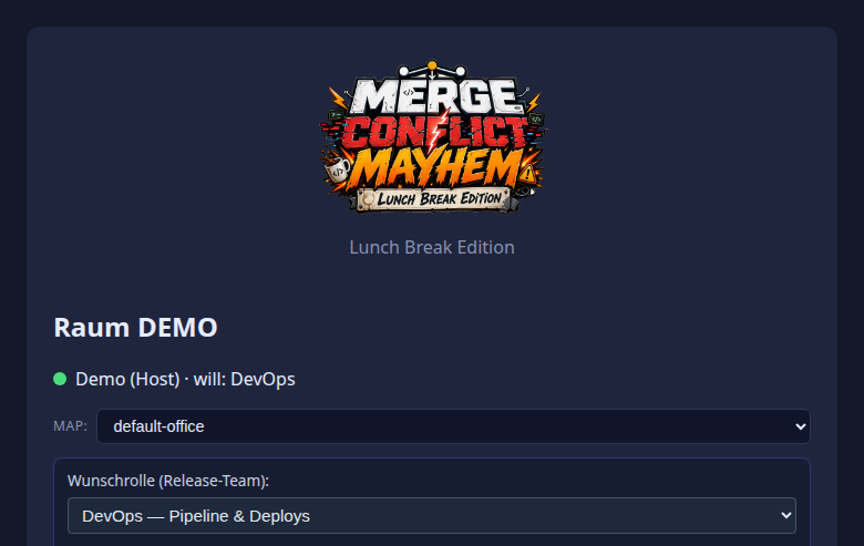 Lobby mit Wunschrolle-Picker